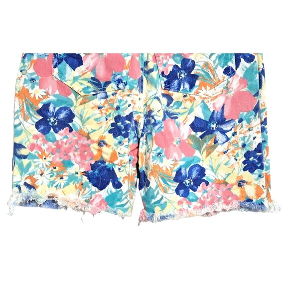 Vintage 90s Bongo Floral Jean Shorts Womens Size 9 High-Waisted Denim Cut-Offs J - Picture 8 of 9